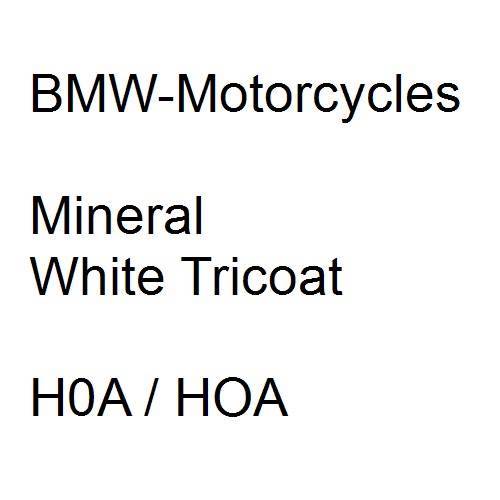 BMW-Motorcycles, Mineral White Tricoat, H0A / HOA.